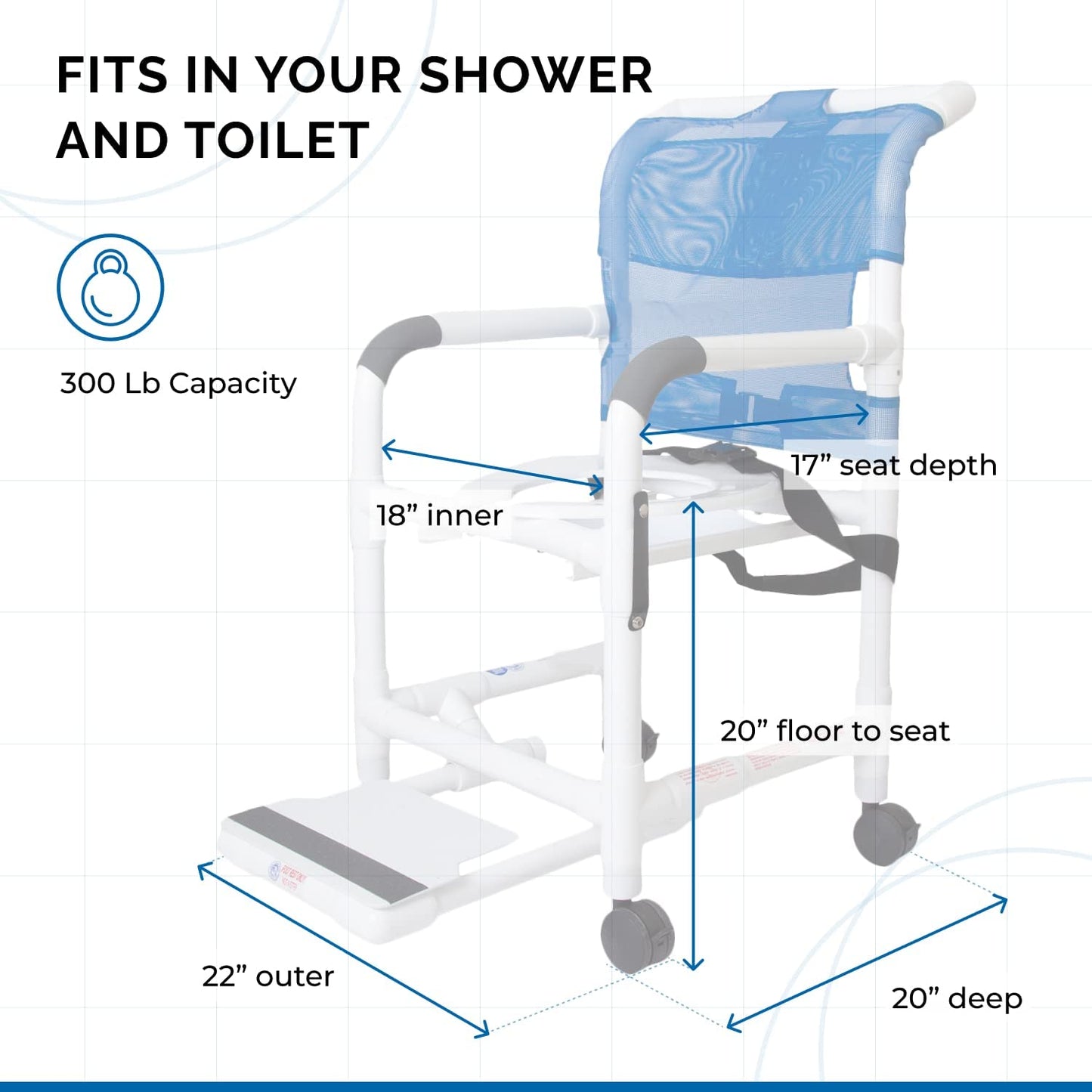 Rolling Shower Chair - RL-1