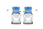 5" Locking Caster Deluxe Rolling Shower Chair w/Drop Arms