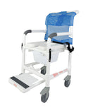 5" Locking Caster Deluxe Rolling Shower Chair w/Drop Arms