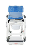 5" Locking Caster Deluxe Rolling Shower Chair w/Drop Arms