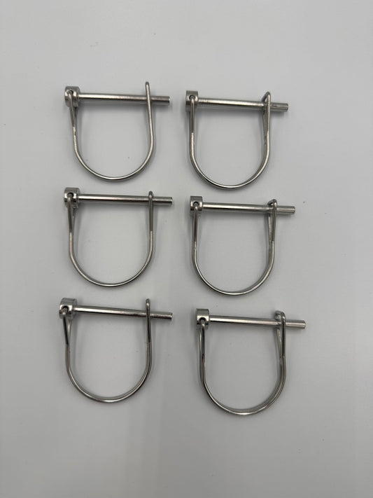 Axle Clips for Beach Wheelchair - Fits WC-1 and WC-16.  Pack of 6.