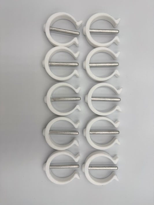 Frame Clips For Beach Wheelchair - Fits WC-1 and WC-16.  Pack of 10