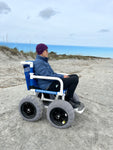Beach Wheelchair, 16" Balloon Tires for Soft Sand, Easily Disassembles - WC-16