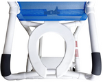 Toilet Seat Replacement for Rolling Shower Chair with Drop Arms - Fits Models DL-1 and RL-1