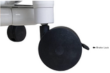3" Replacement Casters for Rolling Shower Chair with Drop Arms - Fits Model RL-1