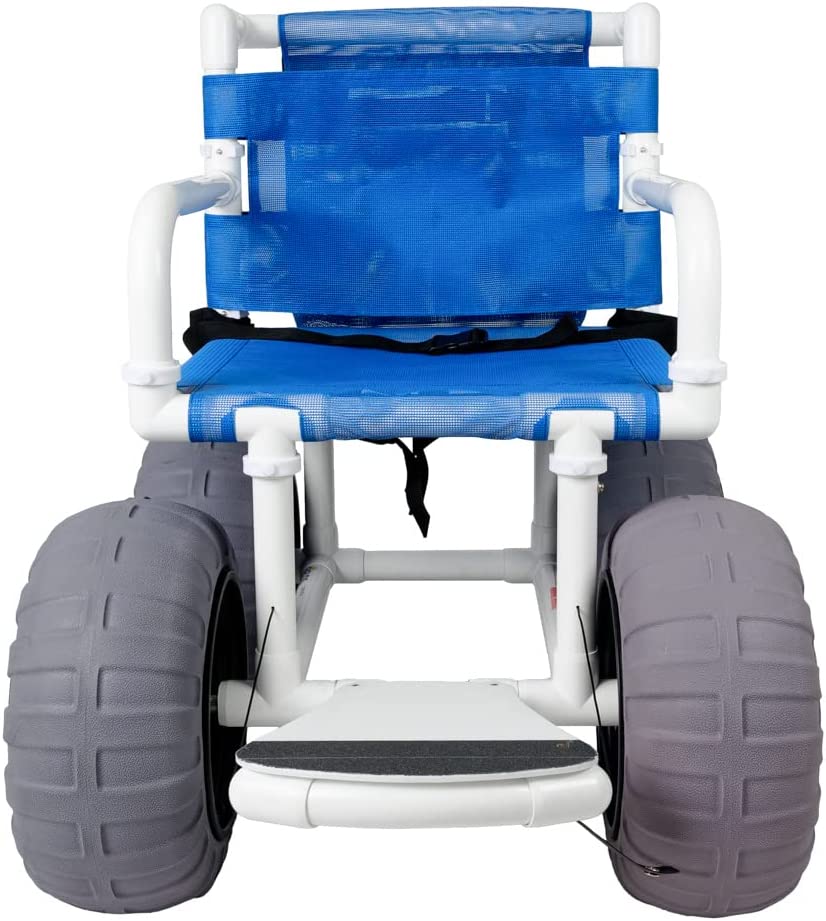 Beach Wheelchair, 16" Balloon Tires for Soft Sand, Easily Disassembles - WC-16