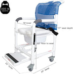 Deluxe Rolling Shower Chair - DL-1