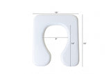 Padded Toilet Seat Replacement for Rolling Shower Chair with Drop Arms - Fits Models DL-1 and RL-1